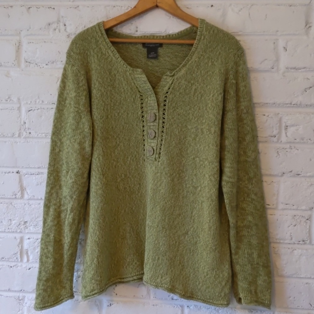 Eddie Baurer Sweater in Sage Green